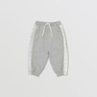 Burberry Burberry Childrens Monogram Print Panel Cotton Jogging Pants, Size: 2y, Grey