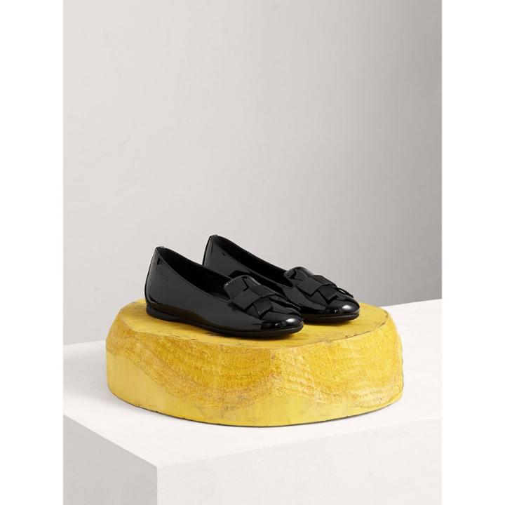 Burberry Burberry Bow Detail Patent Leather Ballerinas, Size: 33
