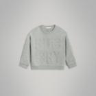 Burberry Burberry Childrens Embossed Logo Cotton Sweatshirt, Size: 14y, Grey