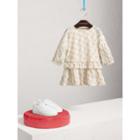 Burberry Burberry Puff-sleeve Gathered Fil Coup Dress, Size: 3y