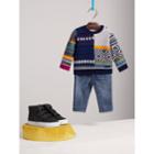 Burberry Burberry Fair Isle Wool Cashmere Patchwork Sweater, Size: 3y