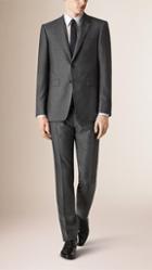 Burberry Modern Fit Wool Silk Half-canvas Suit