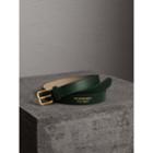 Burberry Burberry Trench Leather Belt, Size: 90, Green