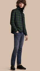 Burberry Tartan Wool Wadded Shirt