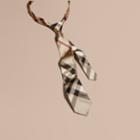 Burberry Burberry Modern Cut Check Silk Tie, Beige