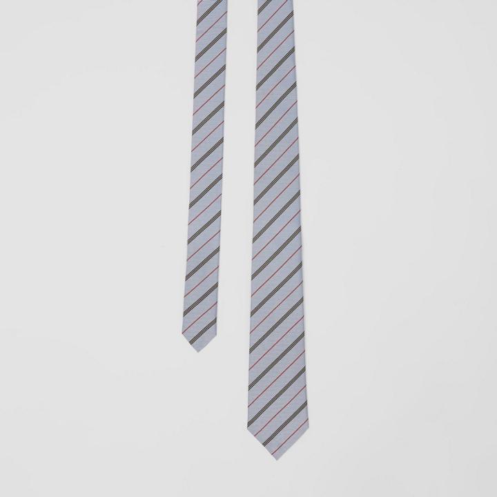 Burberry Burberry Classic Cut Striped Silk Tie, Blue