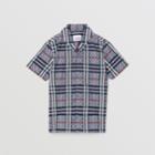 Burberry Burberry Childrens Short-sleeve Chequerboard Stretch Cotton Shirt, Size: 12y