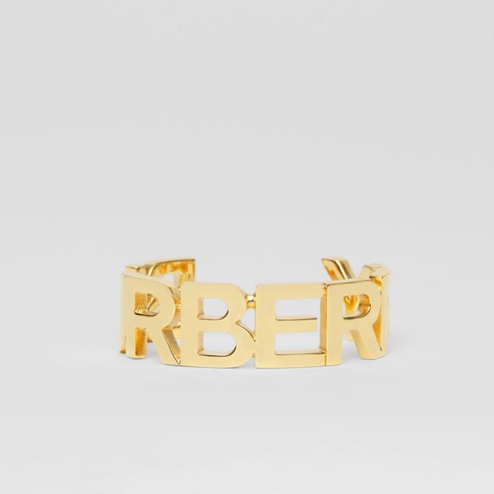 Burberry Burberry Gold-plated Logo Cuff