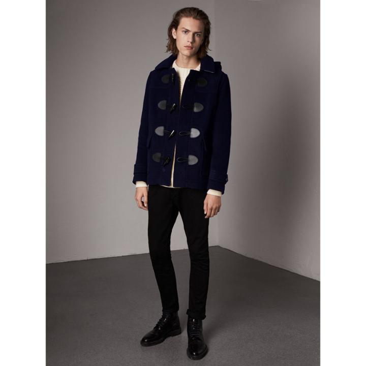 Burberry Burberry The Plymouth Duffle Coat, Size: 36, Blue