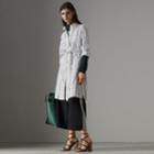 Burberry Burberry Crystal Detail Wide-leg Jersey Cropped Track Pants, Black