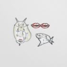 Burberry Burberry Marine Sketch Print Leather Brooches