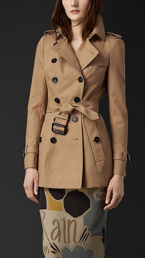 Burberry Prorsum Cotton Gabardine Trench Jacket