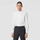 Burberry Burberry Classic Fit Star And Monogram Motif Cotton Shirt, Size: 39, White