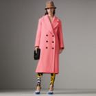 Burberry Burberry Double-faced Wool Cashmere Oversized Coat, Size: 02, Yellow