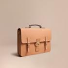 Burberry Burberry The Trench Leather Satchel, Orange