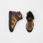 Burberry Burberry Monogram Motif Mesh And Nubuck High-top Sneakers, Size: 39, Brown