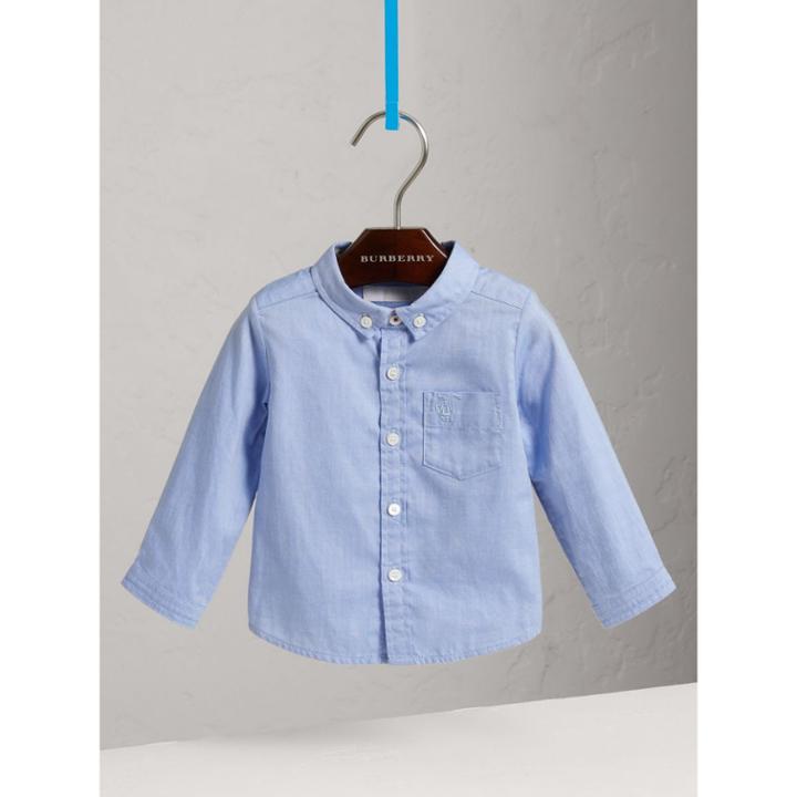 Burberry Burberry Cotton Oxford Shirt, Size: 9m, Blue