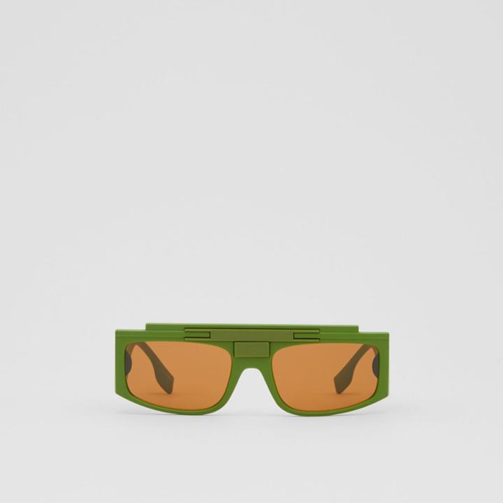 Burberry Burberry Rectangular Frame Sunglasses, Green