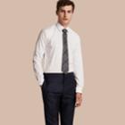 Burberry Burberry Modern Fit Stretch Cotton Shirt, Size: 14.5, White
