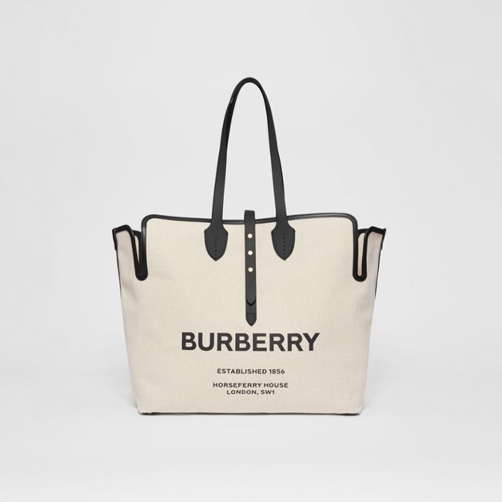 Burberry Burberry The Medium Soft Cotton Canvas Belt Bag, Black