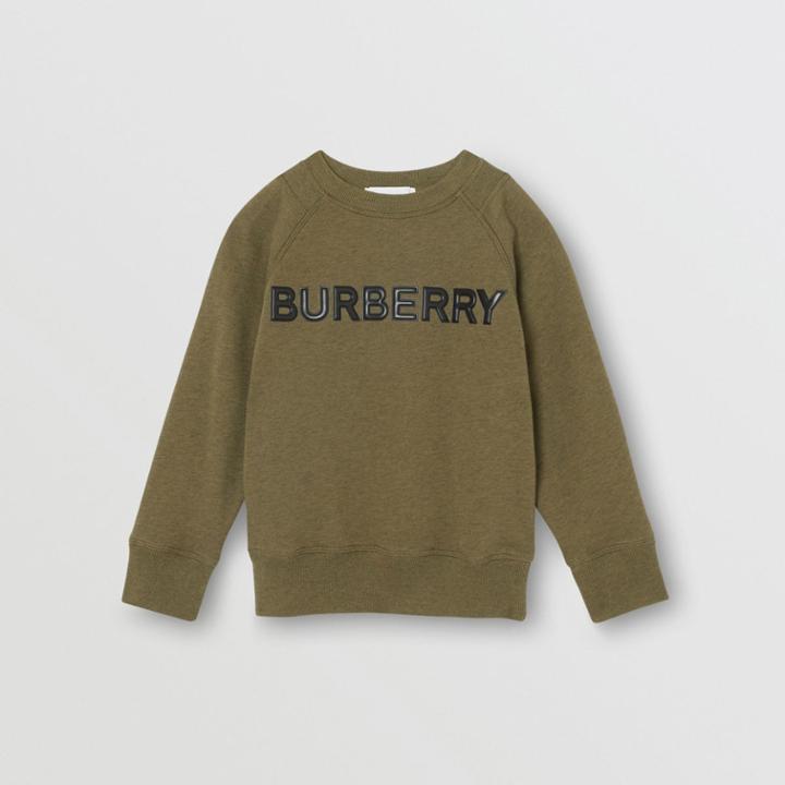 Burberry Burberry Childrens Logo Detail Cotton Sweatshirt, Size: 14y, Green