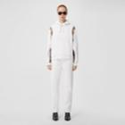 Burberry Burberry Vintage Check Panel Cotton Oversized Hoodie, Size: Xs, White