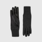 Burberry Burberry Cashmere-lined Merino Wool And Lambskin Gloves, Black