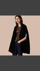 Burberry Ribbed-knit Cashmere Wool Cape