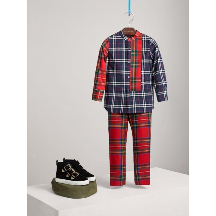 Burberry Burberry Tartan Wool Trousers, Size: 14y