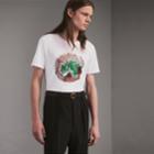 Burberry Burberry Pallas Head Print Cotton T-shirt, Size: Xxl, White