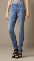 Burberry Skinny Low-rise Vintage Wash Jeans