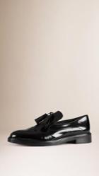 Burberry Tassel Detail Leather Loafers