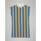Burberry Burberry Striped Cotton Turtleneck Dress, Size: 10y, Yellow
