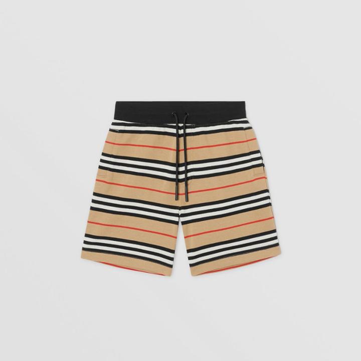 Burberry Burberry Childrens Icon Stripe Cotton Shorts, Size: 12y, Beige