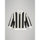 Burberry Burberry Striped Cotton Jersey Rugby Shirt, Size: 14y, Black