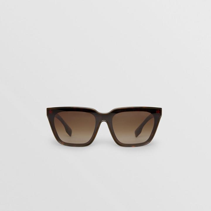 Burberry Burberry Square Frame Shield Sunglasses, Brown