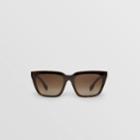 Burberry Burberry Square Frame Shield Sunglasses, Brown
