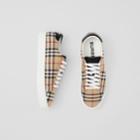 Burberry Burberry Bio-based Sole Vintage Check And Leather Sneakers, Size: 42.5