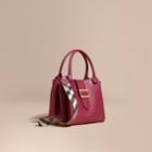 Burberry Burberry The Medium Buckle Tote In Grainy Leather, Purple