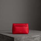 Burberry Burberry Grainy Leather Wristlet Clutch, Red