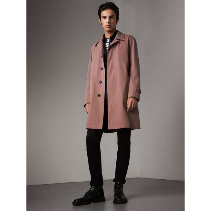 Burberry Burberry Tropical Gabardine Car Coat, Size: 34, Purple