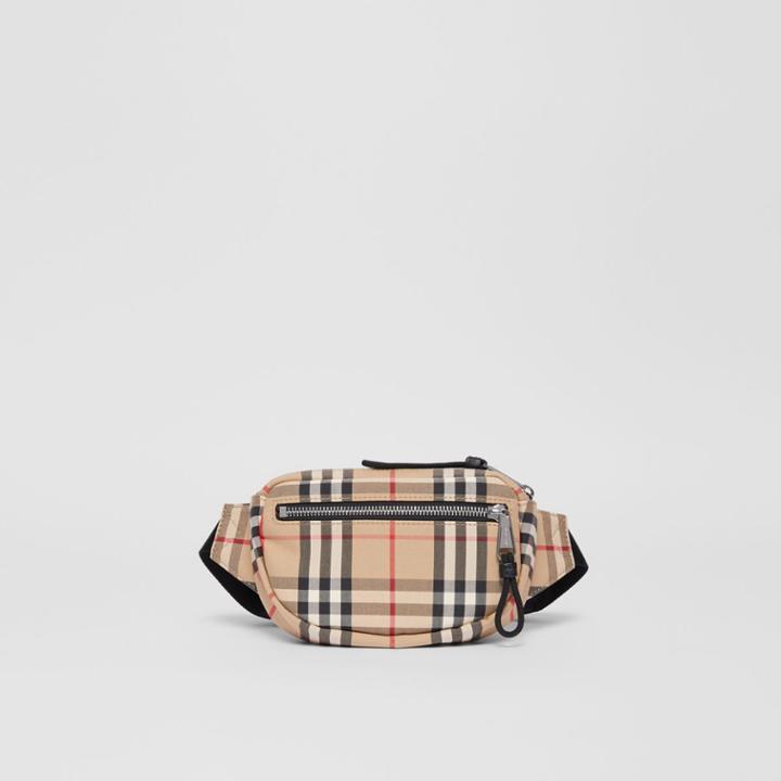 Burberry Burberry Mini Vintage Check Bum Bag, Beige