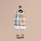 Burberry Burberry Gathered Check Cotton Top, Size: 2y, Beige