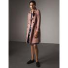 Burberry Burberry Cotton Gabardine Trench Coat, Size: 06, Pink