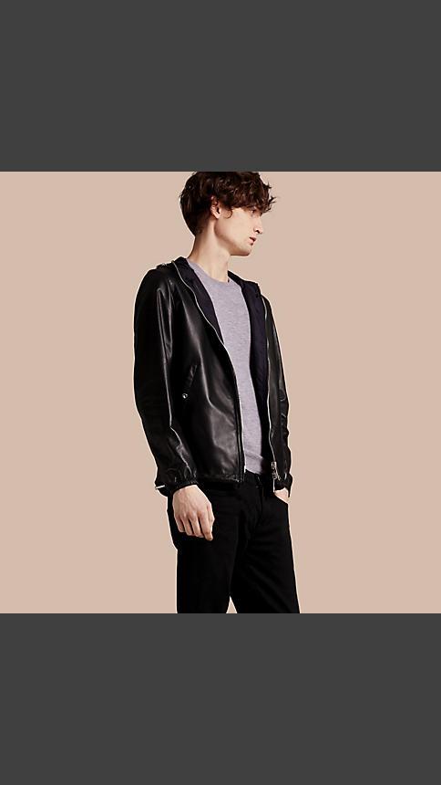 Burberry Reversible Lambskin Jacket With Hood
