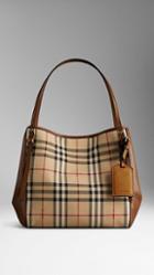 Burberry Small Horseferry Check Tote Bag