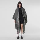Burberry Burberry Reversible Check Wool Cashmere Cape