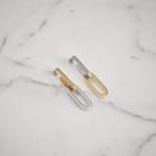 Burberry Burberry Crystal, Gold And Palladium-plated Link Drop Earrings