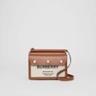 Burberry Burberry Mini Horseferry Print Title Bag With Pocket Detail, Brown