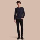 Burberry Burberry Embroidered Motif Cotton-blend Jersey Sweatshirt, Size: Xs, Blue